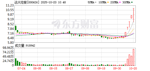 上海配资网 远大控股封涨停走出5连板 上演“天地天”行情